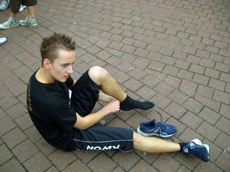 0.6 Alex, kurz vor dem 5.000m Lauf, macht sich bereit