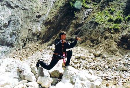 3.4 Und die legendäre Gottesanbeterin. Die Form auf solch einem Untergrund, so gut wie unmöglich