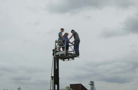 3.4 ...in die Höhe.... Der High Fall. Spitze und Adrenalin pur, es sieht von unten nicht so hoch aus, wie von oben