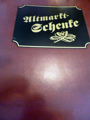 0.0.1 In Ilmenau erst einmal in der Altmarkt-Schenke lecker essen. Stärken vor der Fahrt nach Bayern