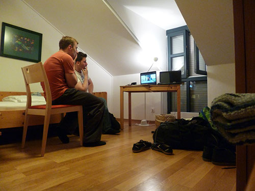 0.3.0 Am Abend noch ein wenig den ersten offiziellen Tag revue passieren. Dann ab ins Bett